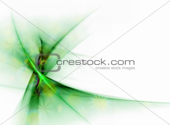 elegant green floral veil