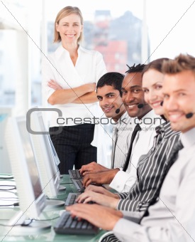 Business team at work