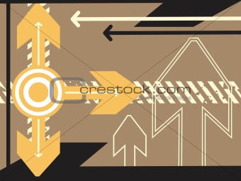illustration, arrow pointing up vector