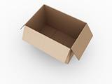 Open cardbard box