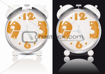 White Alarm Clock