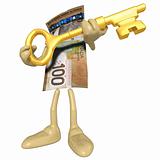 Money With Gold Key