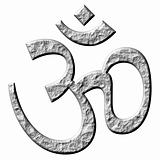 3D Stone Hinduism Symbol