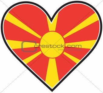 Macedonia Heart Flag