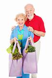 Seniors and Reusable Shopping Bags