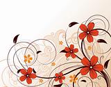 Floral abstract background.
