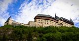 Karlstein castle on the hill