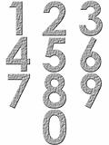 3D Stone Numbers