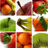 Fruit collage greeting card