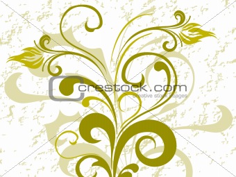 background with floral design
