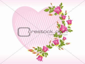 heart shape frame for a valentine day