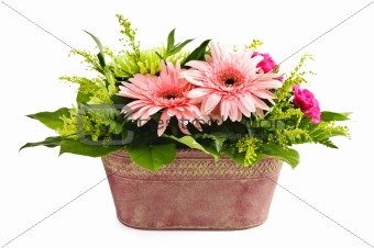 Isolated flower arrangement