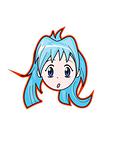 Manga style vector illustration of a girl