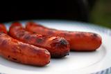 Barbequed sausages