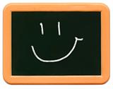 Child's Mini Chalkboard - Happy Face
