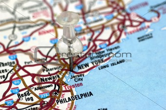 Neww York in map