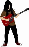 rock guitar player