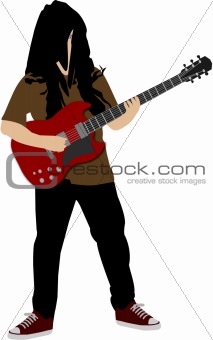 rock guitar player