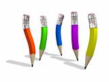 Five Character Pencils