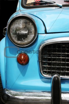 Old blue car