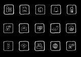 Communication icons sketch series