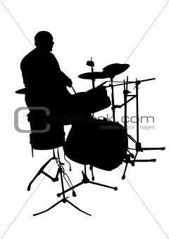 Drummer at a concert