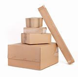 group of cardboard boxes