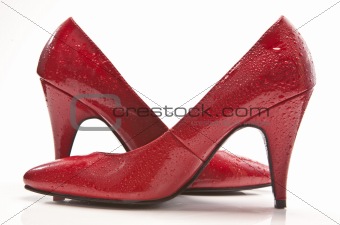 Wet Red Shoes