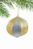 Silver and Gold Christmas Ornament