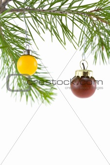 Yellow and Purple Tomato Ornaments