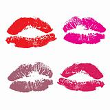 Lips, kiss colored