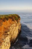 California Coast Cliff at Sunset
