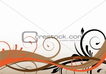 brown background ornaments