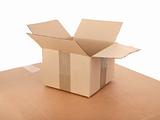 small open cardboard box