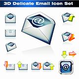 3D Emails Icon Set