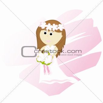 Cartoon bride