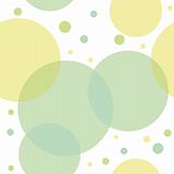 Abstract seamless pattern with green circles
