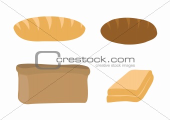 white bread, rye-bread and sandwich