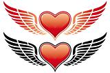 Valentine's Day Heart with wing