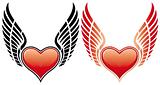 Valentine's Day Heart with wing
