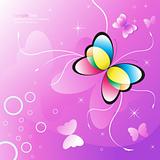 Abstract vector butterfly design