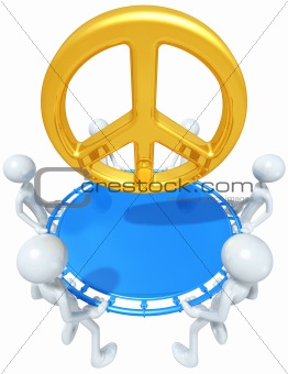 Safety Net  Catching Peace Symbol