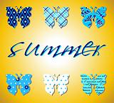 Butterflies summer pattern