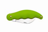 green folding knife