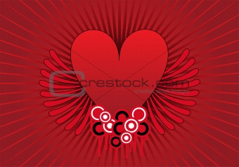 abstract heart design
