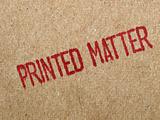 Printed matter cardboard
