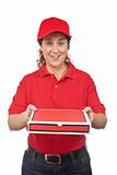 Pizza delivery woman