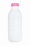 Plastic bottle of fresh milk