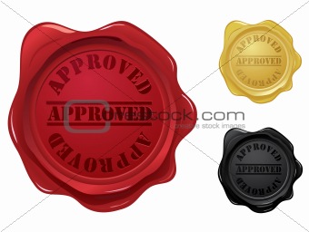 Approved wax seal stamps