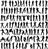 100 man vector different pose